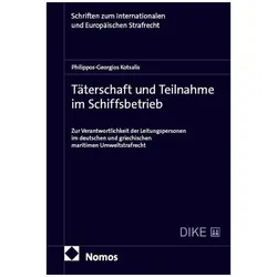 Täterschaft und Teilnahme im Schiffsbetrieb, Fachbücher von Philippos-Georgios Kotsalis