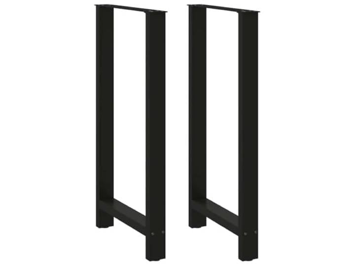 hliofuir Bartischbeine Schwarz 2er Set 60x110cm Tischuntergestell Stahl Stabilisierende Untergestelle aus pulverbeschichtetem Stahl mit Höhenverstellung für Stehtische in Küche und Gastronomie.