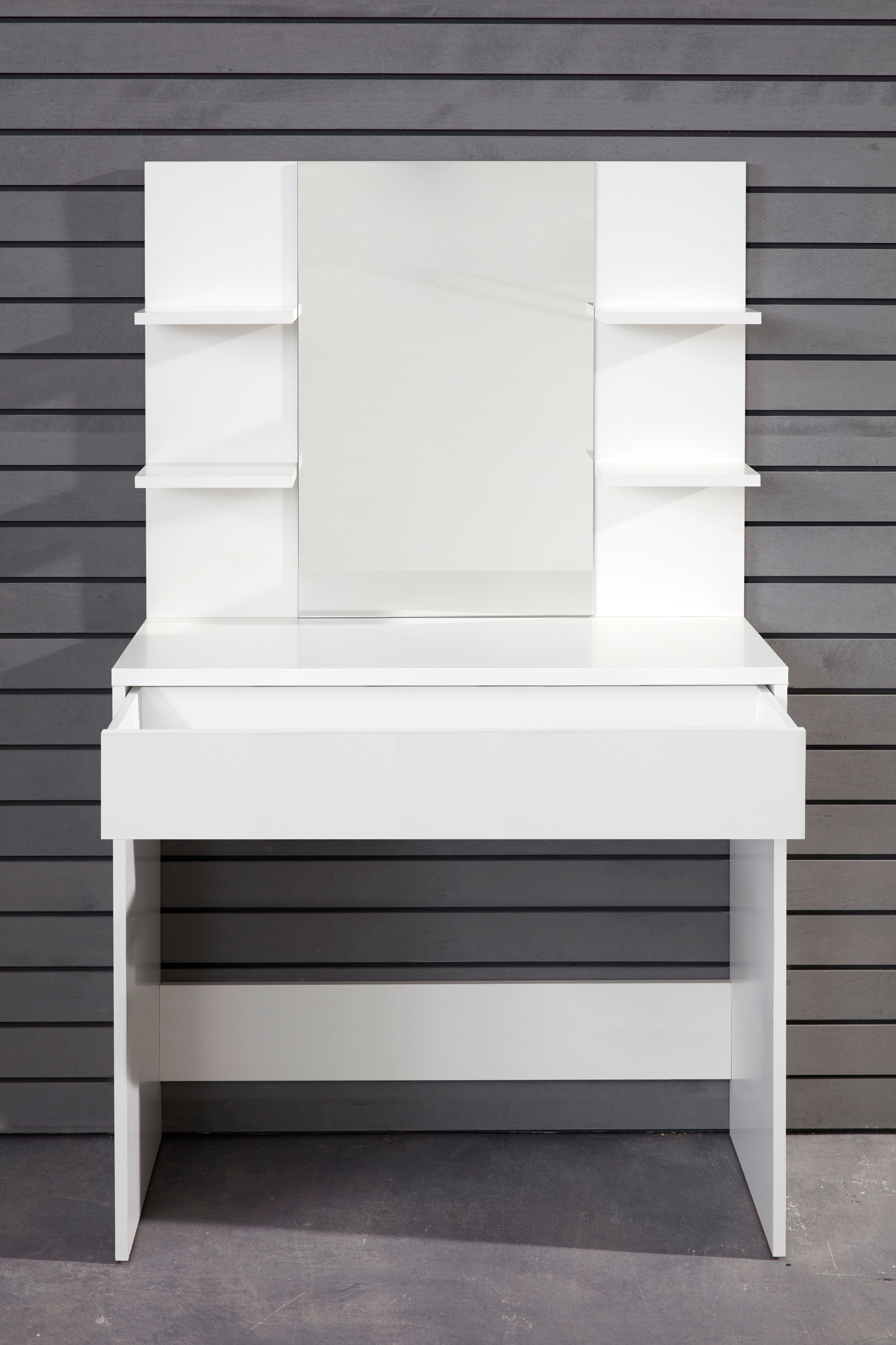 Schminktisch HOME AFFAIRE "Banta", weiss (weiß), B:85cm H:141cm T:40cm, Tische, Schminktisch, Breite 85 cm weiß B/H/T: 85cm x 141cm x 38cm