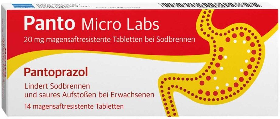 Panto Micro Labs 20Mg Magensaftresist. Tabletten bei Sodbrennen