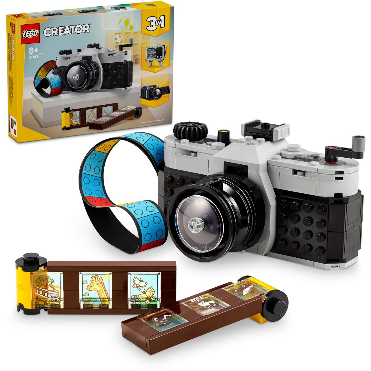 LEGO Creator 3in1 31147 Retro Kamera Spielzeug mit 3 Modellen, Deko