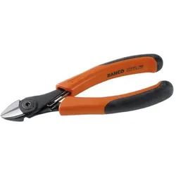 Bahco, Zange, ERGO Seitenschneider mit selbstöffnendem Zwei-Komponenten-Griff, phosphatiert, 180 mm, Industrieve (180 mm)