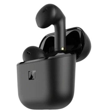 Sennheiser Accentum Open In-Ear Bluetooth Kopfhörer Kabellos TWS 6 h Laufzeit IPX4 (Schwarz) 800090