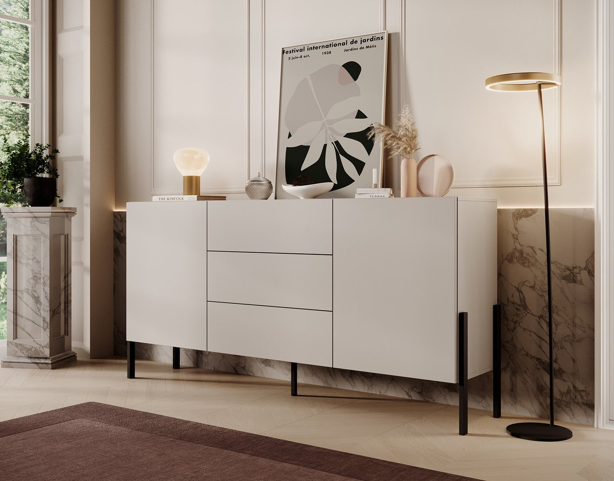 Meubella Dressoir Jordy Beige 184 cm