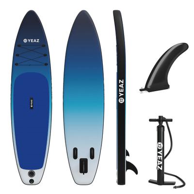Inflatable SUP-Board YEAZ "SUP Board OCEAN BEACH - EXOTRACE -", blau, Wassersportboards