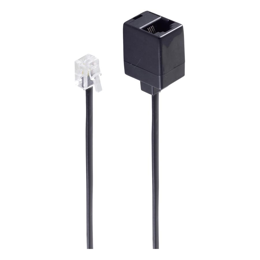 Shiverpeaks -BASIC-S--Western-Stecker 6/4 auf Western-Kupplung 6/4, 10m (BS70230)