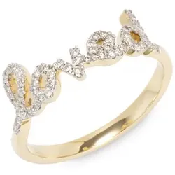 GOLDSCHMUCK FÜR MICH Loved-Ring 52 Brillanten zus. ca. 0,20ct Gold 375