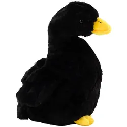 Plüsch-Gans-Maskottchen, schwarze, kuschelige Plüsch-Ente, 40 cm