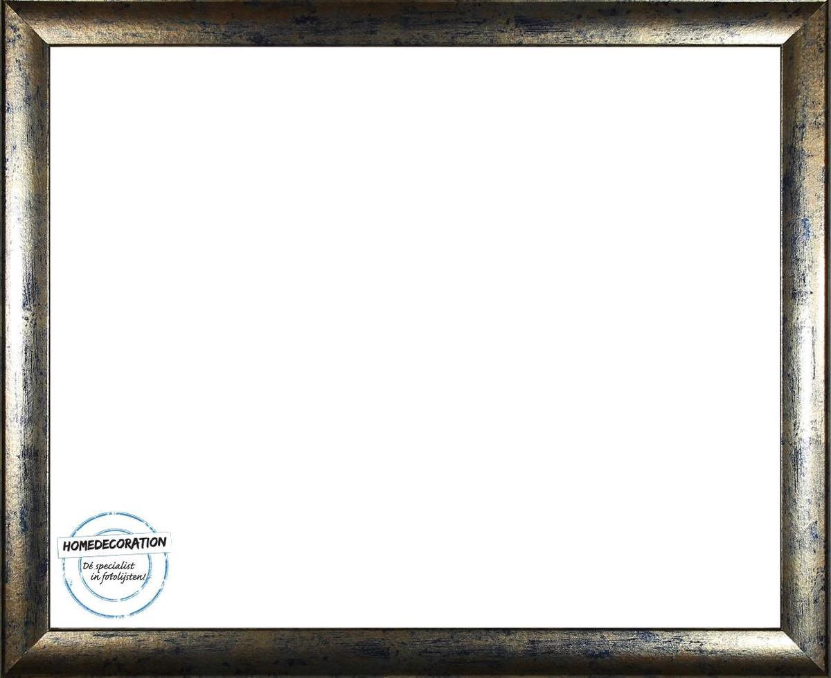 Colorado MDF fotolijst 28x40 cm, blauw, goud gevlekt