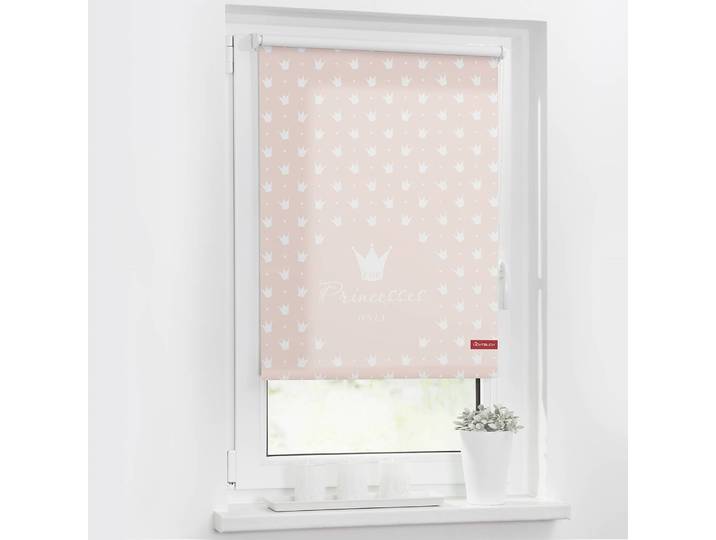 Klemmfix-Rollo Prinzessin Lilly 120 x 150cm Rot