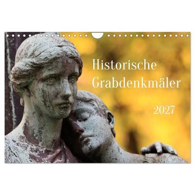 Alte Grabdenkmäler (Wandkalender 2027 DIN A4 quer), CALVENDO Monatskalender