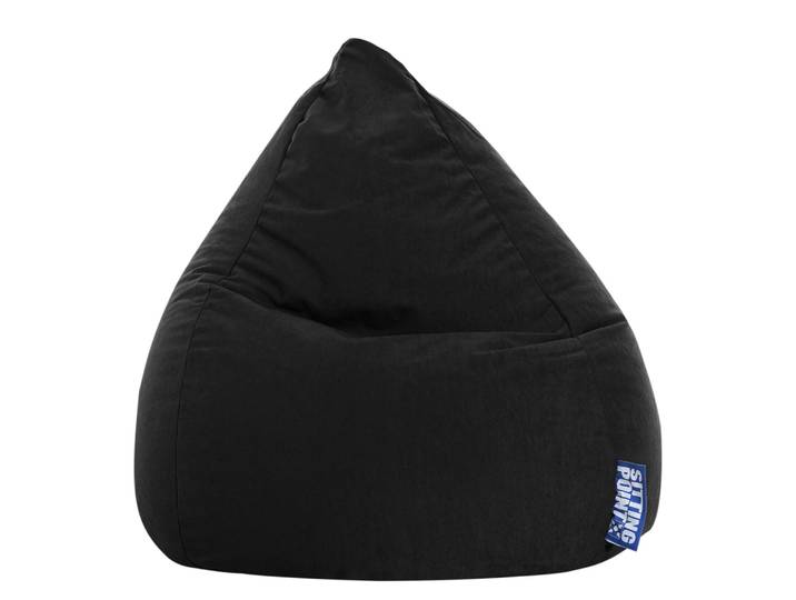Pouf poire Easy L Ø 70cm Noir/Noir