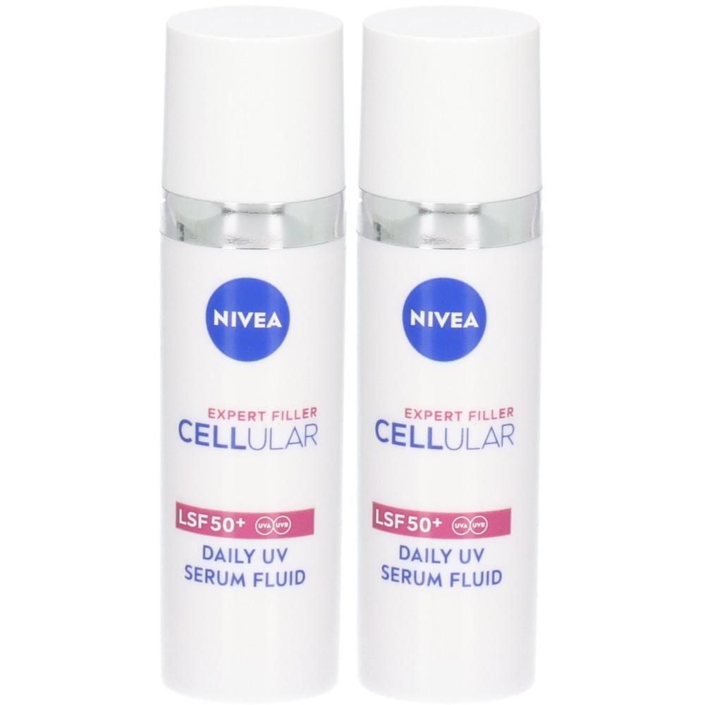 Nivea Cellular Expert Filler Daily UV Serum Fluid LSF 50 30ml x2 2x30 ml