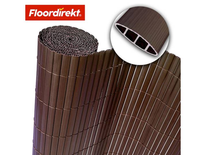 Floordirekt Sichtschutz PVC-Sichtschutz, Braun, Kunststoff, 150x300 cm, Europäischer Sicherheitsstandard, Sonnenschutz, Sichtschutz