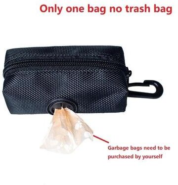 Inspired Finds Portable Dog Poop Bag Holder & Dispenser Container black