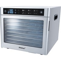 Elektronischer Dörrautomat ED 80 Steel Deluxe edelstahl, 500 Watt, Dörrfläche 30cm x 28cm pro Ebene