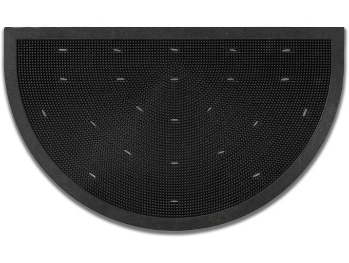Fussmatte ASTRA Border Pin , schwarz, B:45cm H:7mm L:75cm, Gummi, Teppiche, Fussmatte, Schmutzfangmatte, Türmatte, wasserabweisend, In und Outdoor