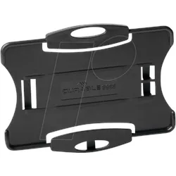 DURABLE 898801 - Ausweishalter für 1 Karte, 10-er Pack, schwarz