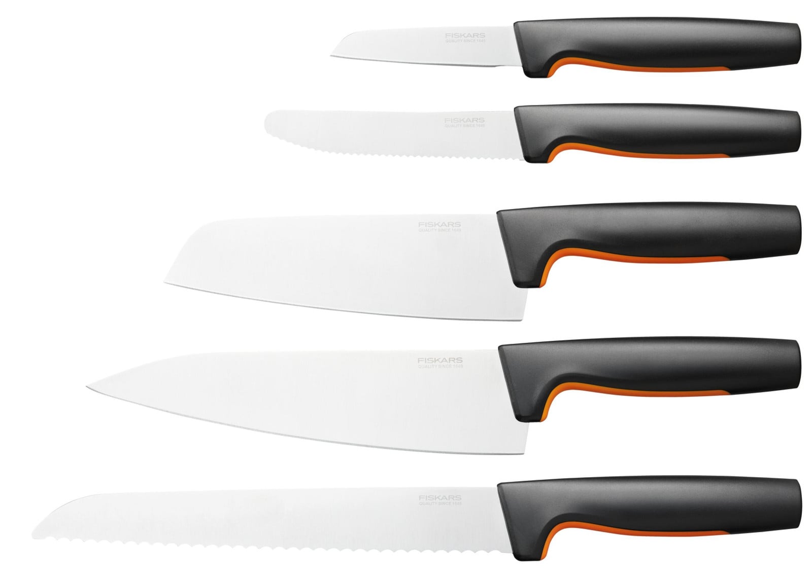 Fiskars Messenset, roestvrij staal, zwart