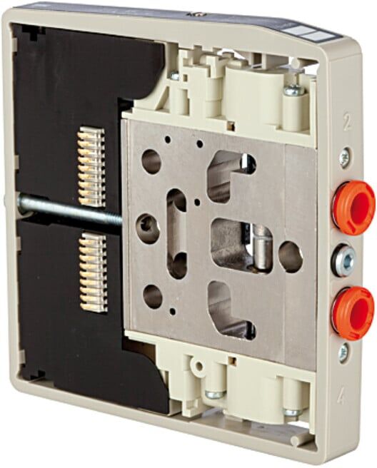 Riegler Ventilscheibe HDM, Anschl.6mm, 2x3/2 NC mono oder 5/3 Mitte entl. (I 6)
