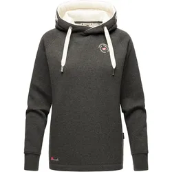MARIKOO Damen Warmer Kapuzenpullover Pullover im Oversize Look AIRII