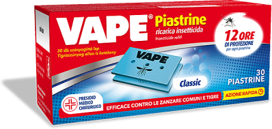 Vape Ricarica Piastrine Classic Insetticida 30 Pezzi