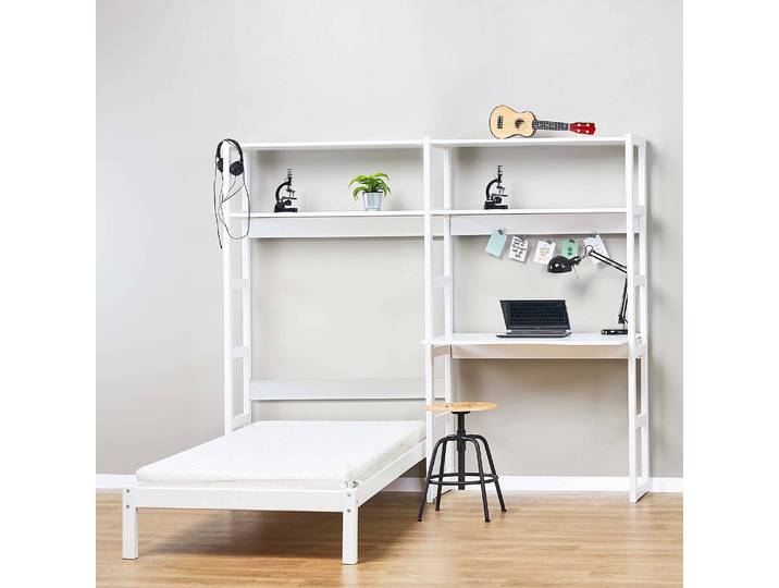 Étagère avec lit II 209cm Blanc