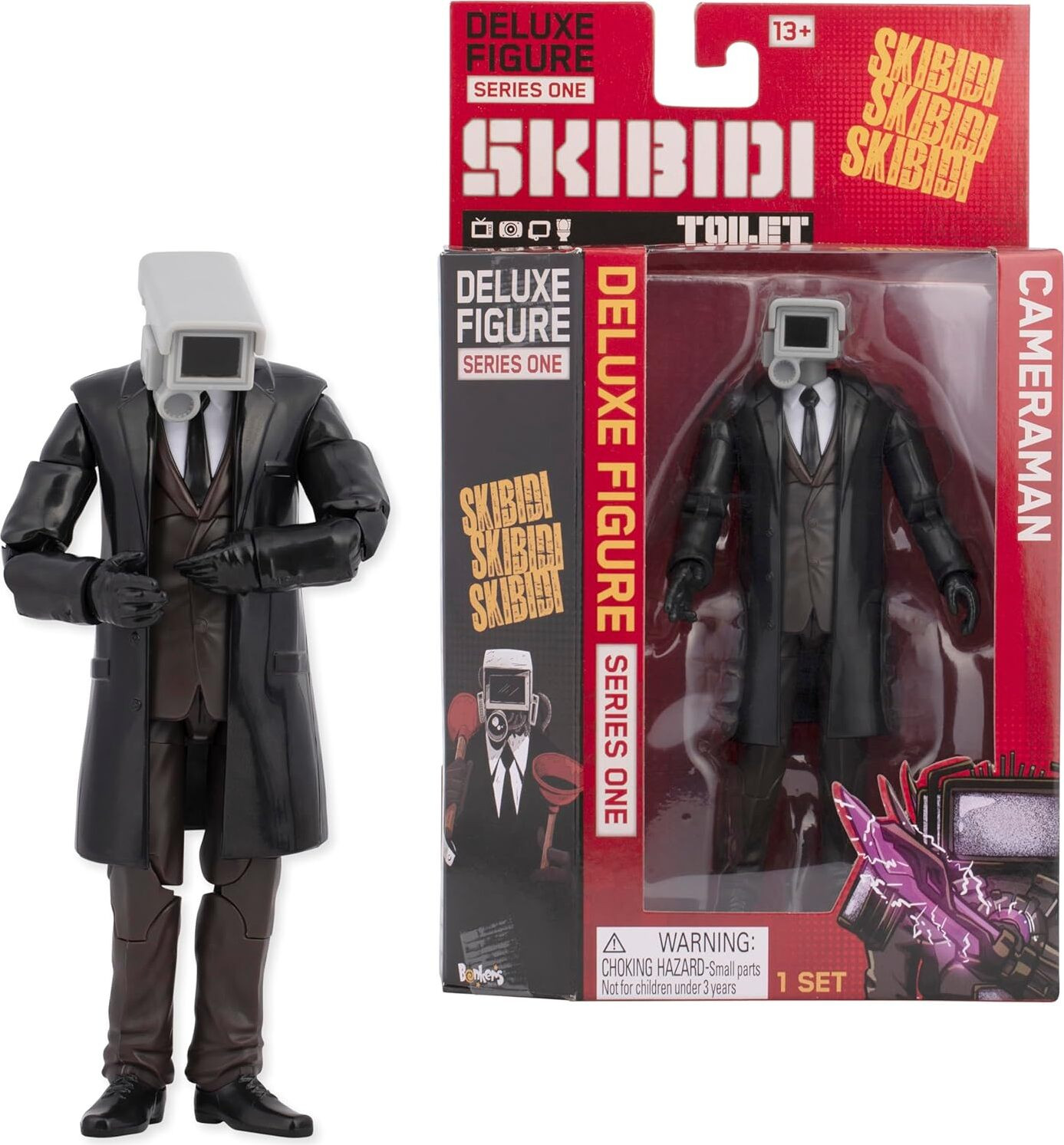 Bonkers SKIBIDI Toilet Deluxe Figuur Cameraman verzamelobject