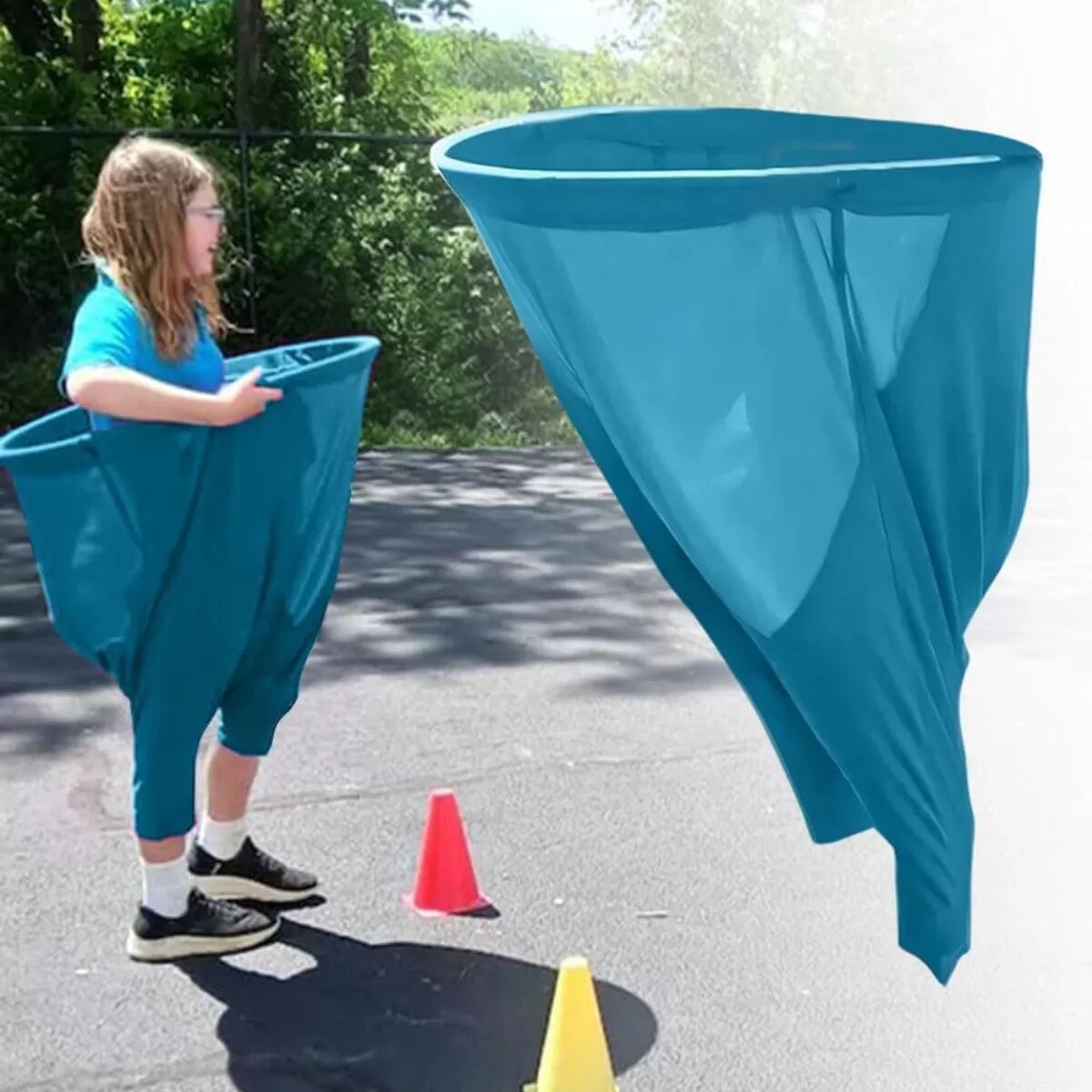 INF Granny Pants Yard Spiel: Lustiges übergroßes Wurfspiel für Familie & Outdoor-Aktivitäten Hellblau