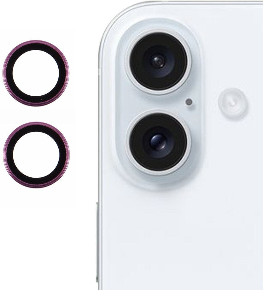 INCOVER iPhone 16 / 16 Plus Kameralinse Beskyttelsesglas - Lilla