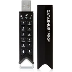 iStorage Datashur Pro 2 (512 GB, USB-A), USB Stick, Schwarz