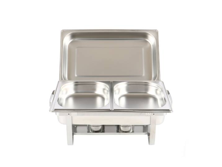 Chafing Dish Speisewärmer Edelstahl 2 x 4L