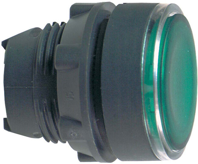Schneider Electric Bouton-poussoir lumineux vert, plat pour module LED ZB5AW333 (ZB5AW333)