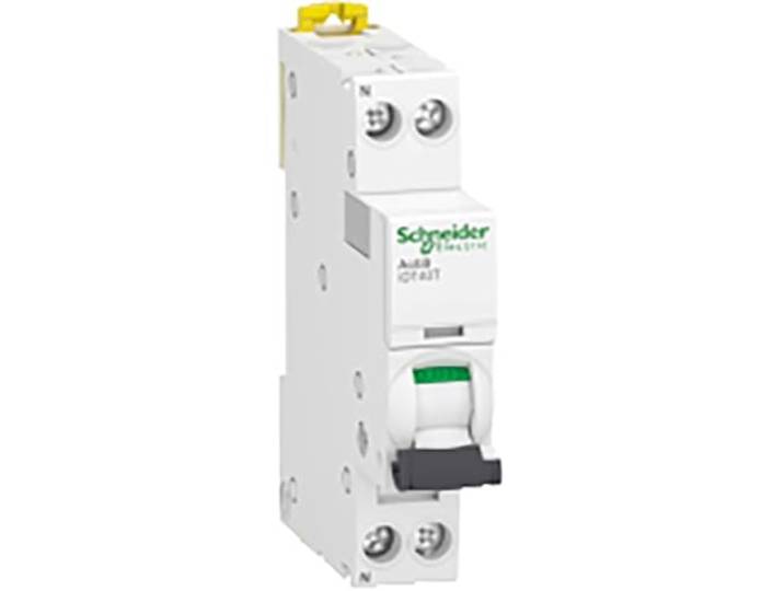Schneider Electric - Acti9 iDT40T - disjoncteur modulaire - 1P+N - 25A - courbe C - 4500A/6kA - A9P22625