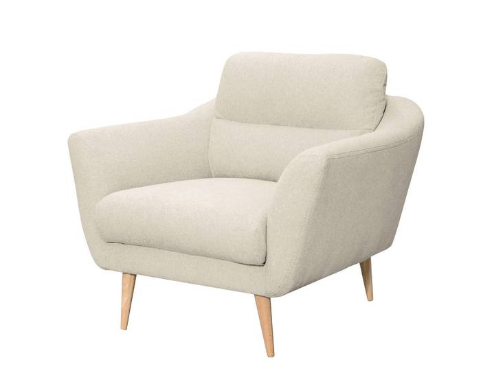 Livetastic Sessel Tromso, Creme, Holz, Buche, 92x87x88 cm, Made in EU, Wohnzimmer, Sessel, Sonstige Sessel