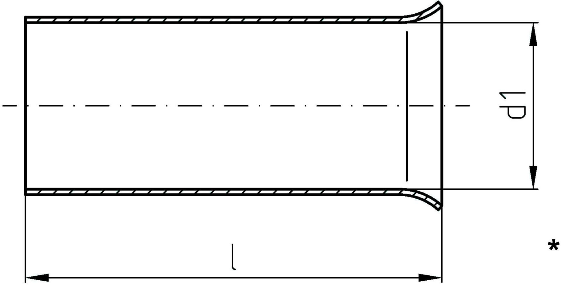 Intercable Tools Aderendhülse 16qmm verzinnt ICAE1612 (180020)