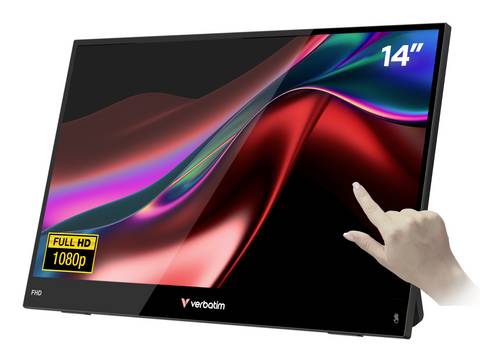 Verbatim LIGHT Touchscreen-Monitor EEK A (A - G) 35.6cm (14 Zoll) 16:9 10 ms