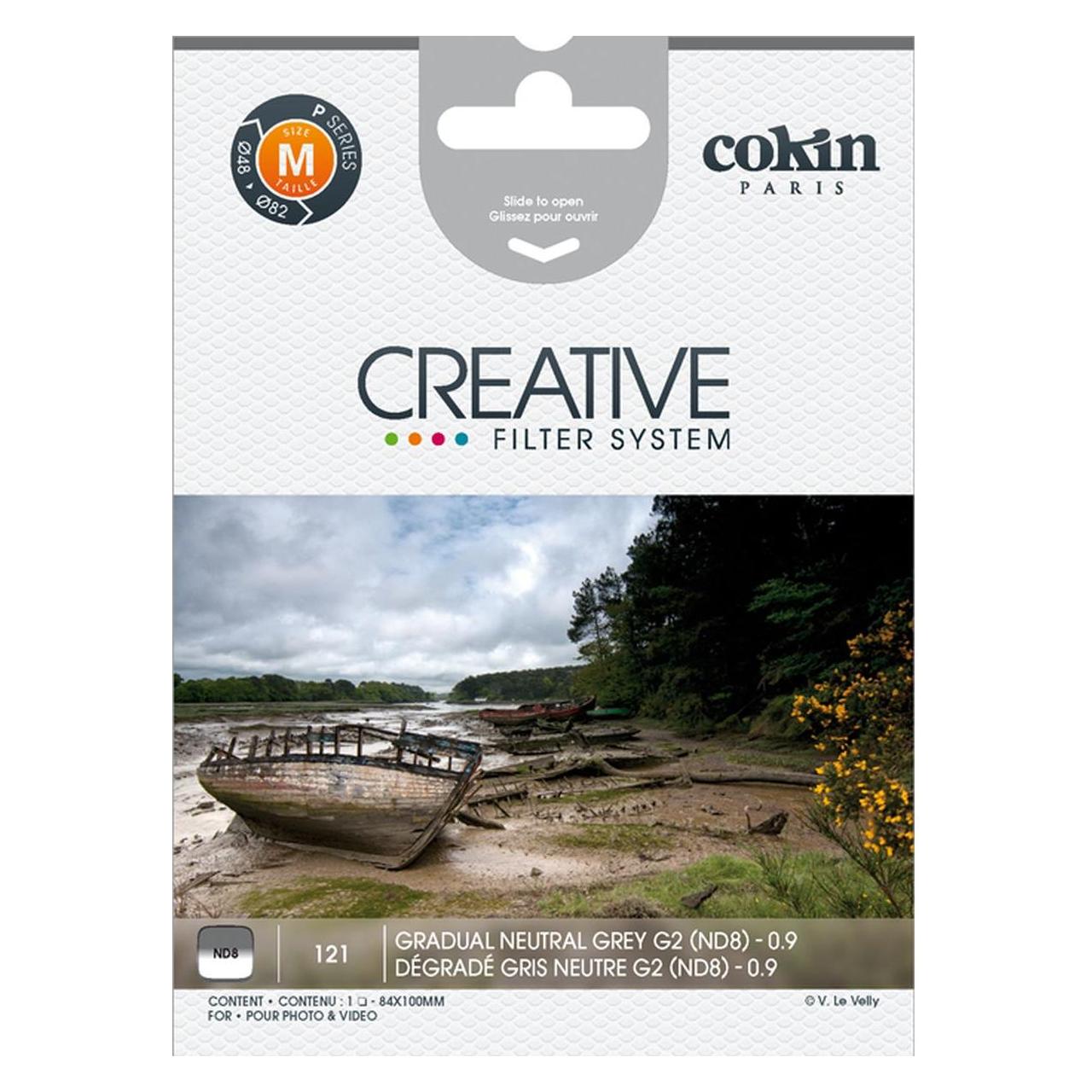 Cokin Filter P121 Verlauf 2 ND 8 (84 mm, ND Verlaufsfilter, 84 mm) (WP1R121)