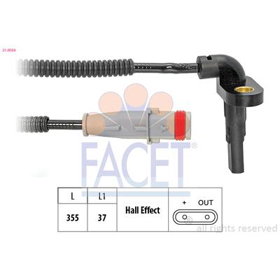 FACET Sensor, Raddrehzahl 210059 für Opel GM Vaughall