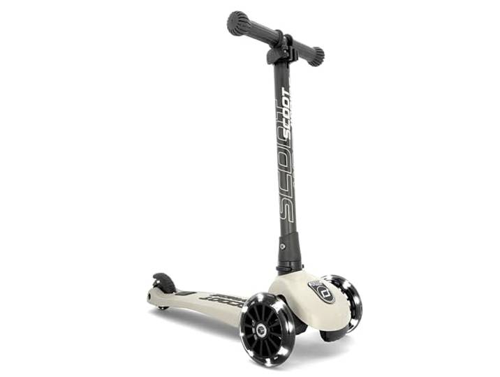 Scoot & Ride Highwaykick 3 LED Scooter Roller Kunststoff/Metall Ash, Maße: ca. 55cm x 15cm x 24cm, 96344