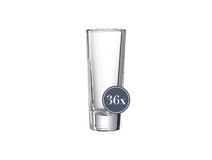 Schnapsglas RITZENHOFF & BREKER Schnapsgläser Skol 65 ml 36er Set transparent , bunt (transparent), Glas, Trinkgefäße, Schnapsglas