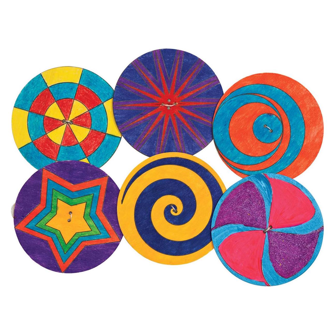 Colorations Farben - Dekorieren Sie Ihren eigenen Holzspinner, 24 Stück. (37545904)