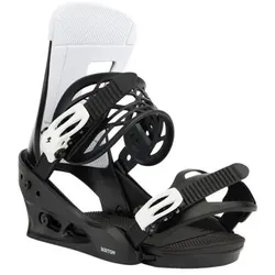 Burton Freestyle Re:Flex - Snowboard Bindung - Black/White - S