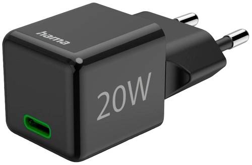 Hama 00201984 USB-Ladegerät 20 W Innenbereich, Steckdose Anzahl Ausgänge: 1 x USB-C Buchse (Power Delivery) USB Power Delivery (USB-PD)