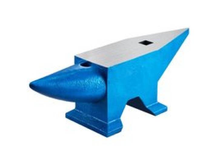 VEVOR Enclume de forgeron 132.3lbs(60 kg) Enclume d’acier Bleu Forger Riveter Aplatir Former le métal Travail du métal Traitement thermique Bijoutier Marteau comme cadeau Portable Robuste