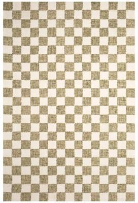 "Lush Decor Savannah Checkerboard Indoor Area Rug Sage 3'6"" x 5'6"""