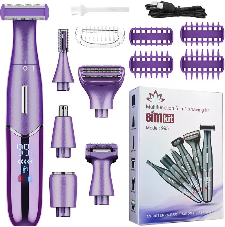 INF 5-in-1 Damen Haartrimmer: Präzise & Sanfte Pflege Violett