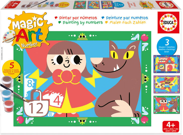 EDUCA BORRAS Peinture par numéros : Magic Art Contes - Educa