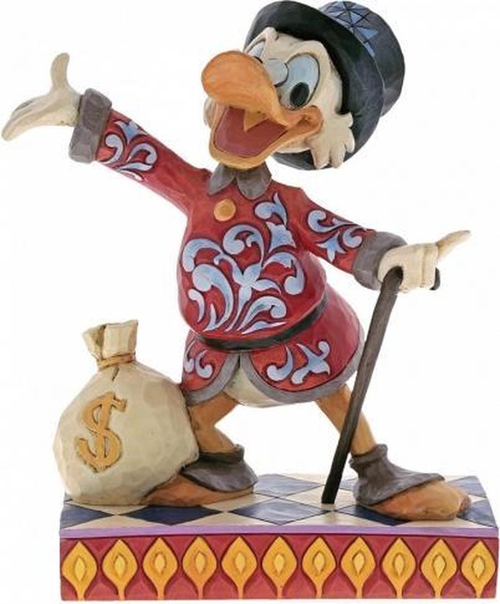 Enesco Disney Traditions Treasure Seeking Tycoon Uncle Scrooge beeldje