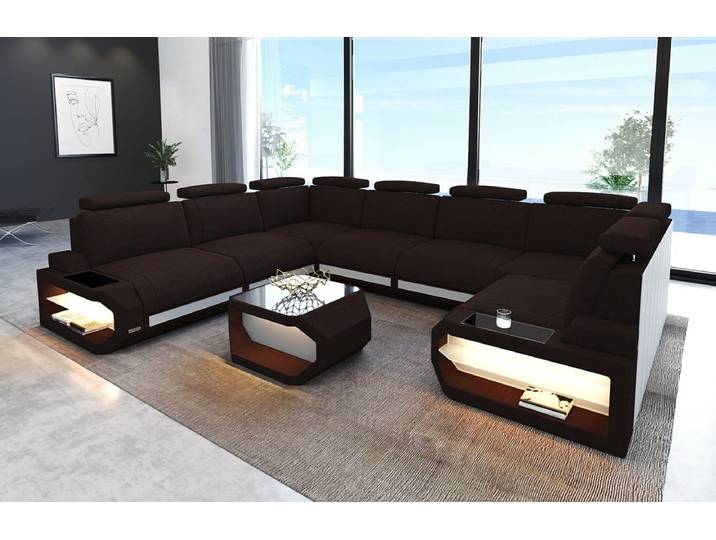 Couchlandschaft Siena U-Form in Stoff